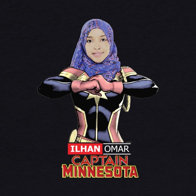 Ilhan Omar Captain Minnesota by iQdesign